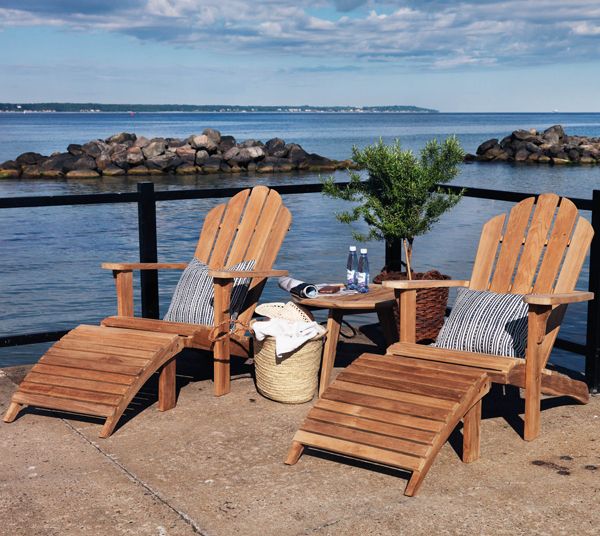 Margariti dekkstol natur teak Brafab