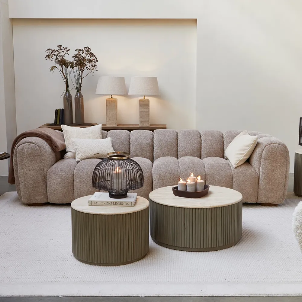 Vicenza 3-seters sofa natural