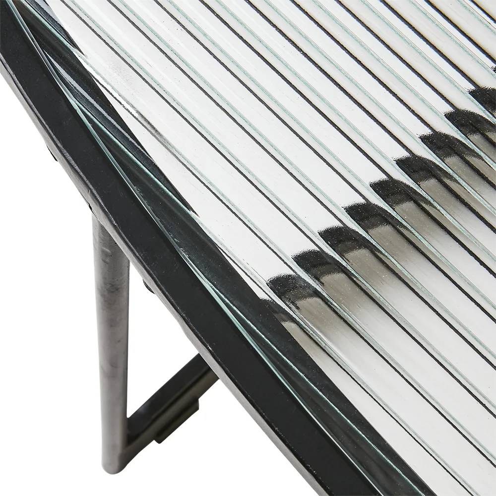 MILAN bord sort/glass