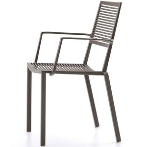 Easy lenestol stabelbar metallgrå