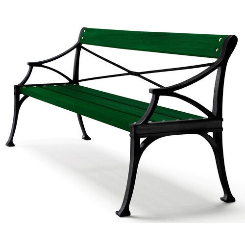 Lessebo sofa svart grønn lakkert furu