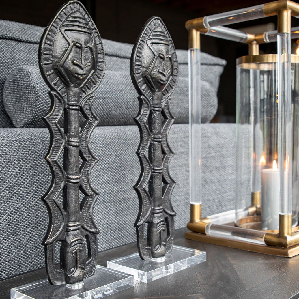 Yoruba dekorasjon Antique Bronze Artwood