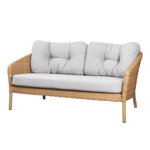 Ocean putesett, hvit grå, til 2-seters sofa