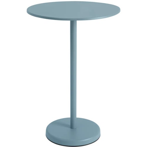 Linear Steel Barbord Ø70 cm Pale Blue 