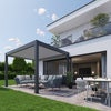 Pergola størrelse 3 x 3 metallic quartz grå