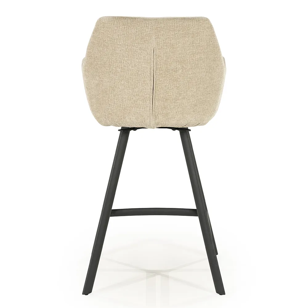 Bliss barstol med armlener - taupe