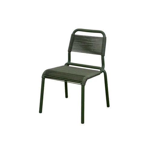 Al Dente stol, stabelbar m/dark green Weave Dark green