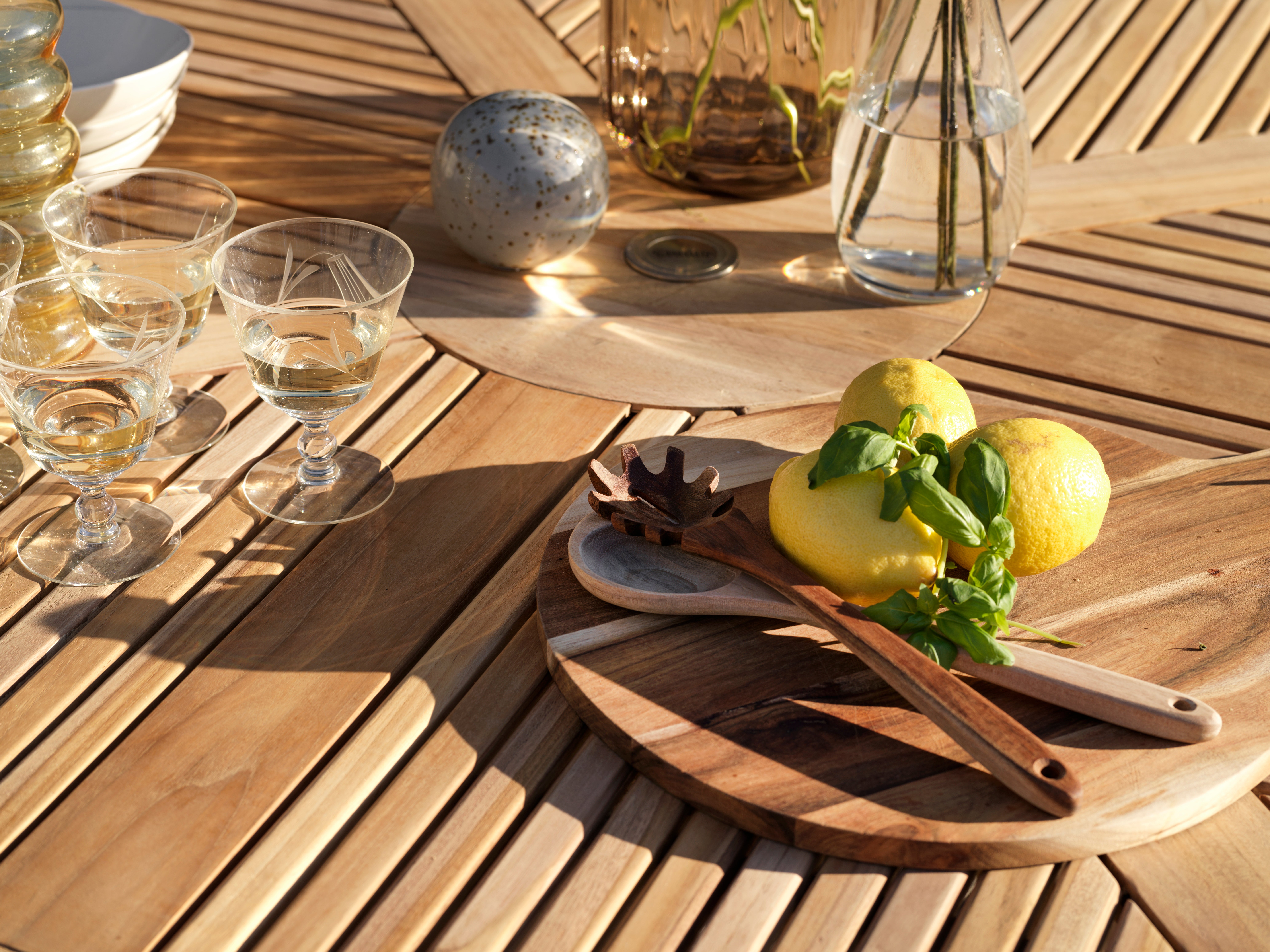 Circus spisebord 150 cm teak Brafab