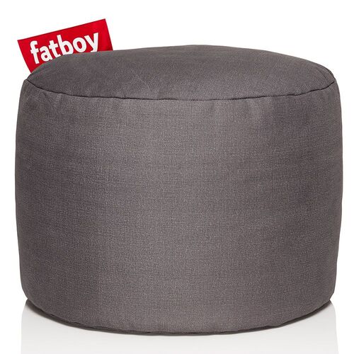 Point stonewashed pouf grey 