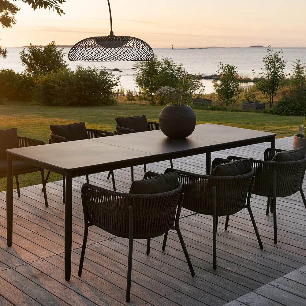 Tira Spisebord 235x90 cm Charcoal grey