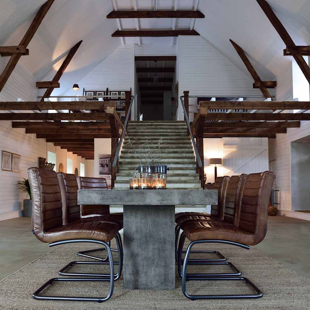 Campos spisebord 80 x 80 betong Artwood