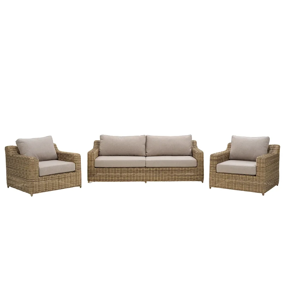 Glendon 3-seters sofa  Rustic / Beige