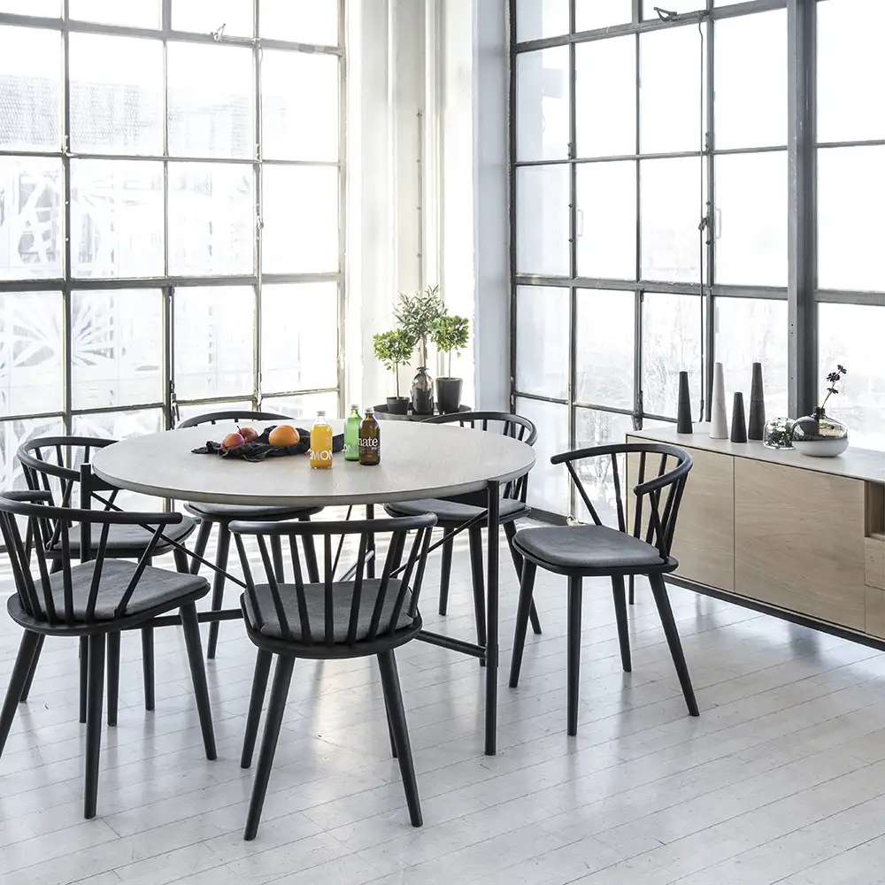 Ale spisebord 135 cm hvitoljet eik