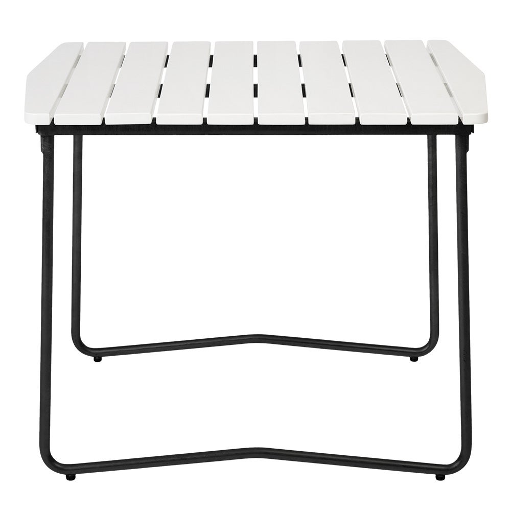 Bord B31 84 Hvitlakkert eik / svart ramme