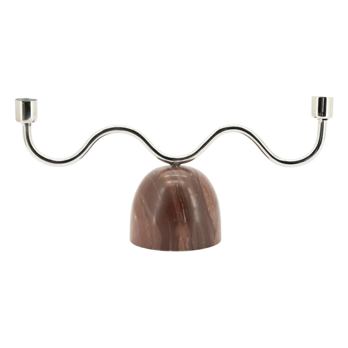 Lumiere 2 34x10x16 cm Marmor & Jern Brun