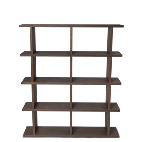 Kona Bokhylle 2x4 - Mørkbeiset eik