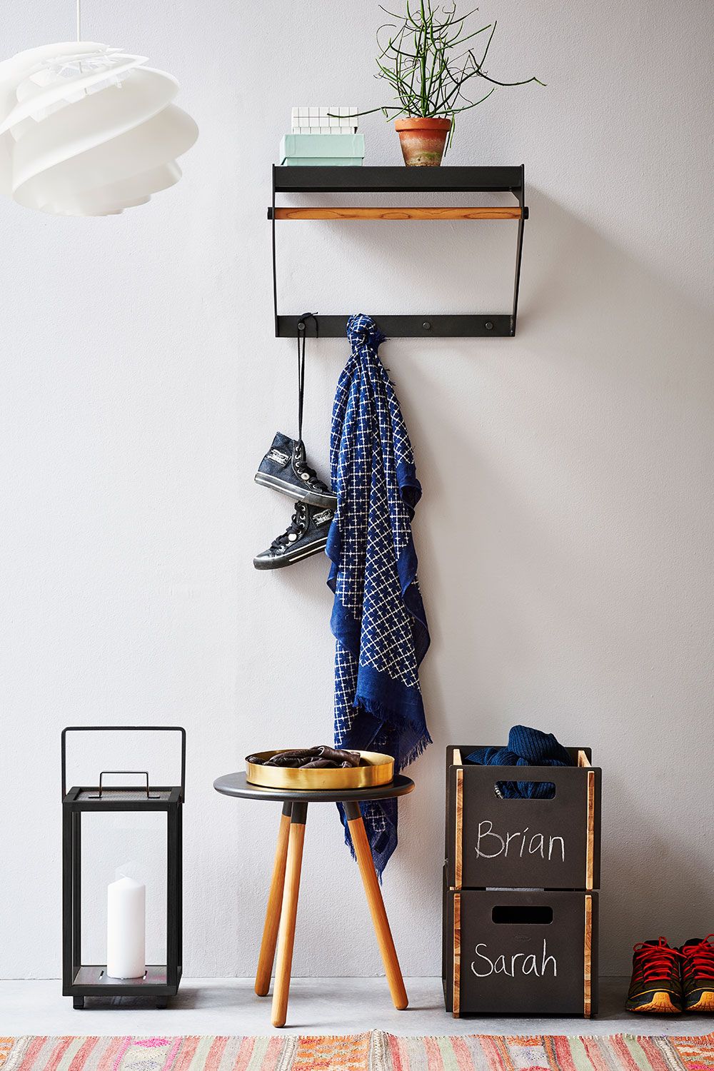 Copenhagen Klesstativ Lava Grå / Teak