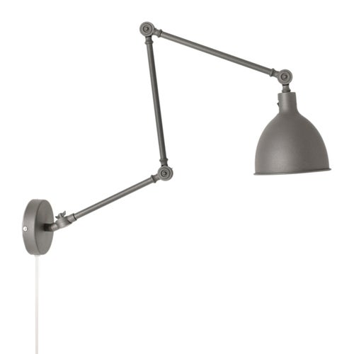 Bazar vegglampe l61,5-122 cm grå