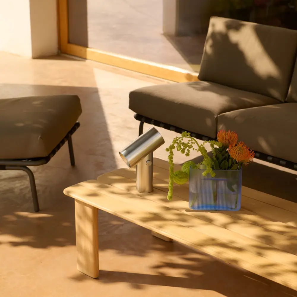 Sofabord Teak 135x55 Assemble