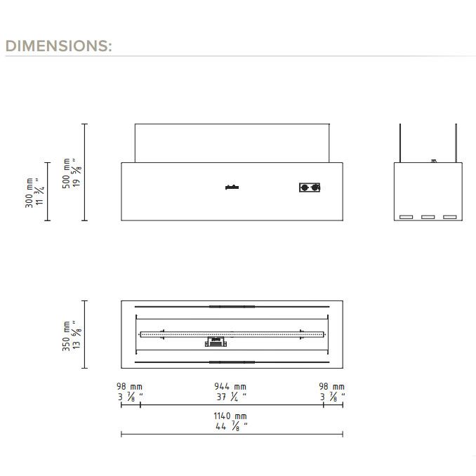 Galio Corten manuell LPG-varmer 