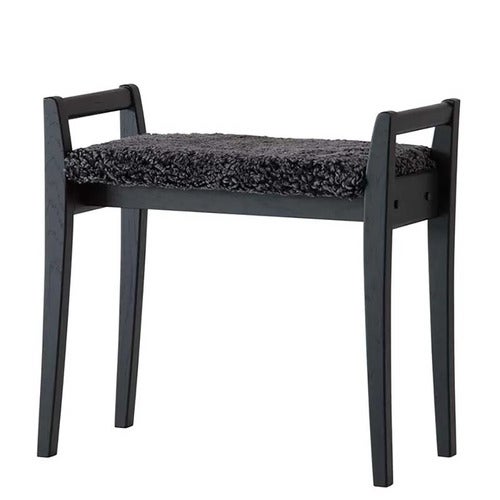 Meja Krakk Svartbeiset eik/safeskinn mørkegrå