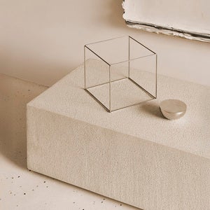 Elements gulvhylle/benk - off-white 180x45x30 cm