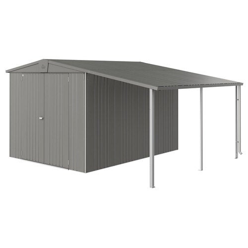 Europa sidetak Hageskur størrelse 67 metallic kvartsgrå Biohort