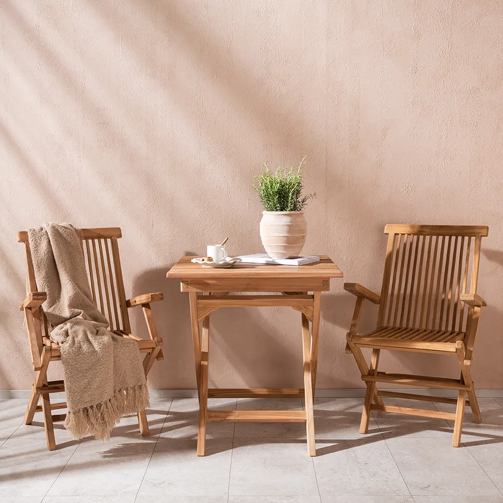 Ghana kafébord 70x70 cm teak 