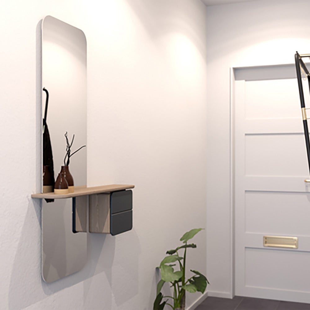 One More Look Speil Eik/Anthracite Grey