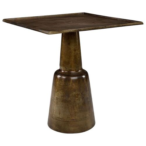 Chloe bord 70 X 70 cm Vintage Brass Artwood