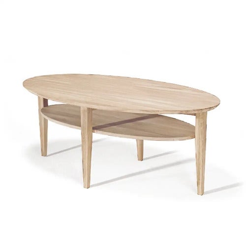 Tango Salongbord 130 cm i hvitoljet eik