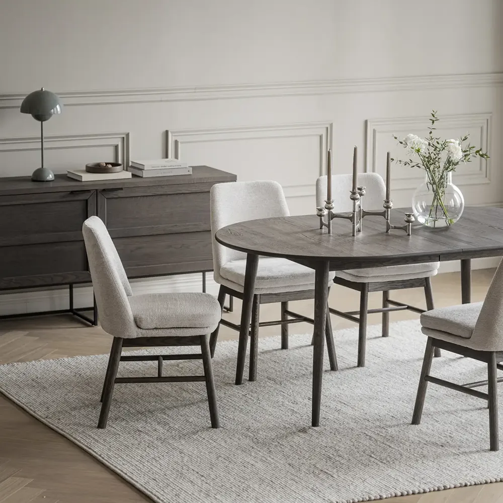 Tyler oval spisebord 170-210x705 cm brun eik