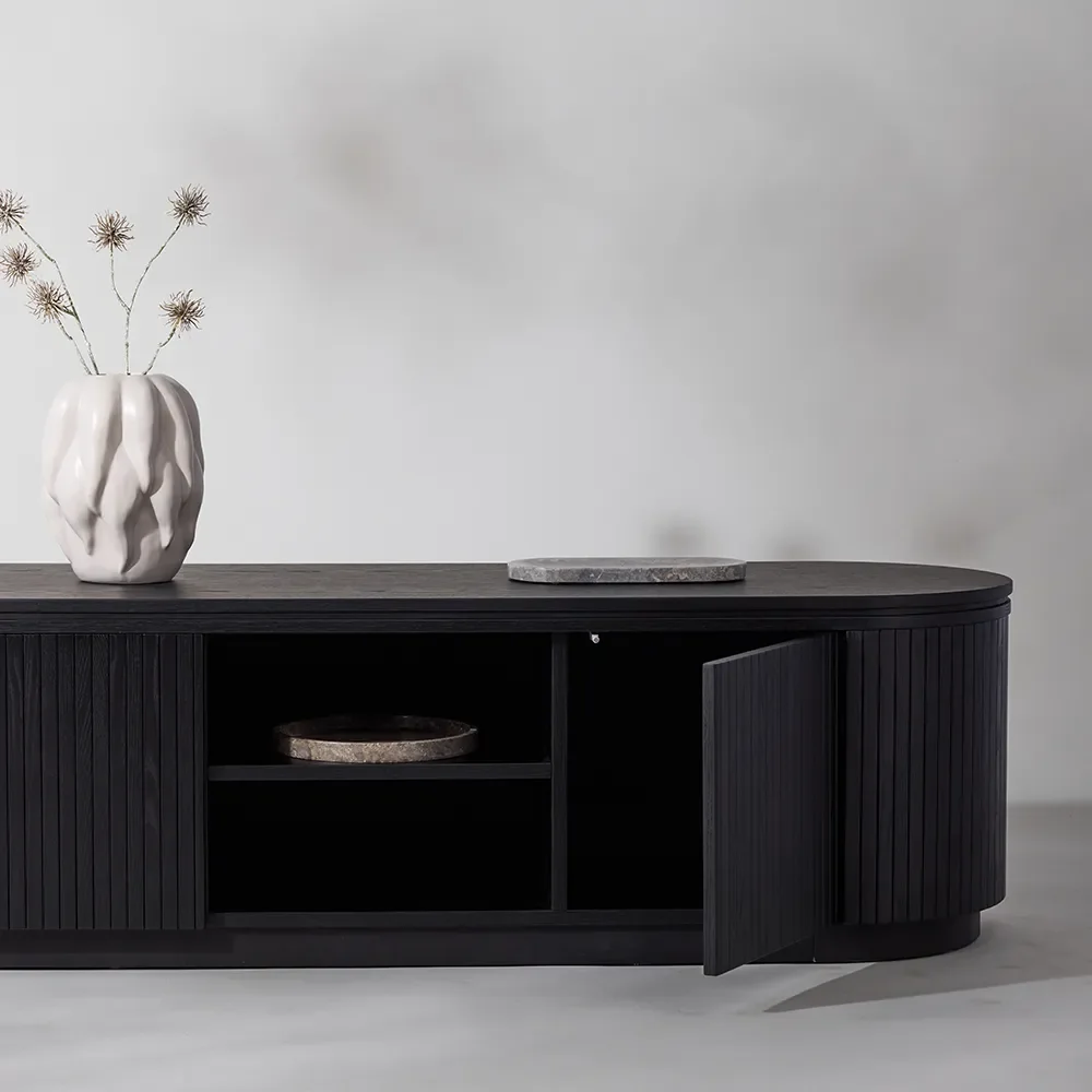 Fjällbacka TV-benk Svart 