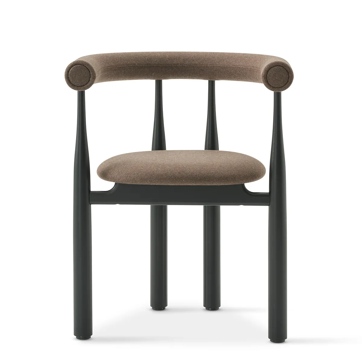 Polstret Spisestol Bukowski Black Wooly
