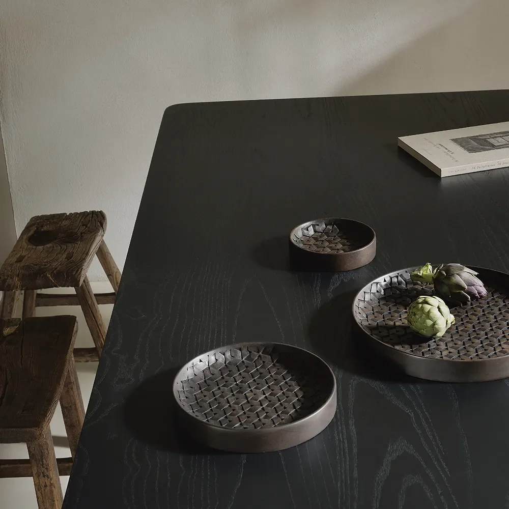 Tampa brett mørkebrun mahogni-sett med 3