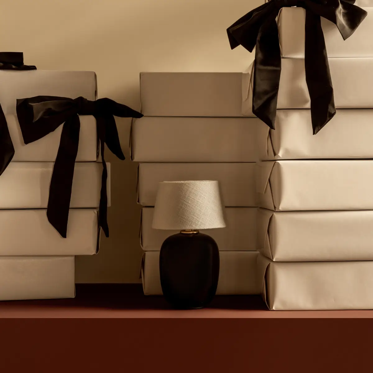 Torso bærbar lampe svart