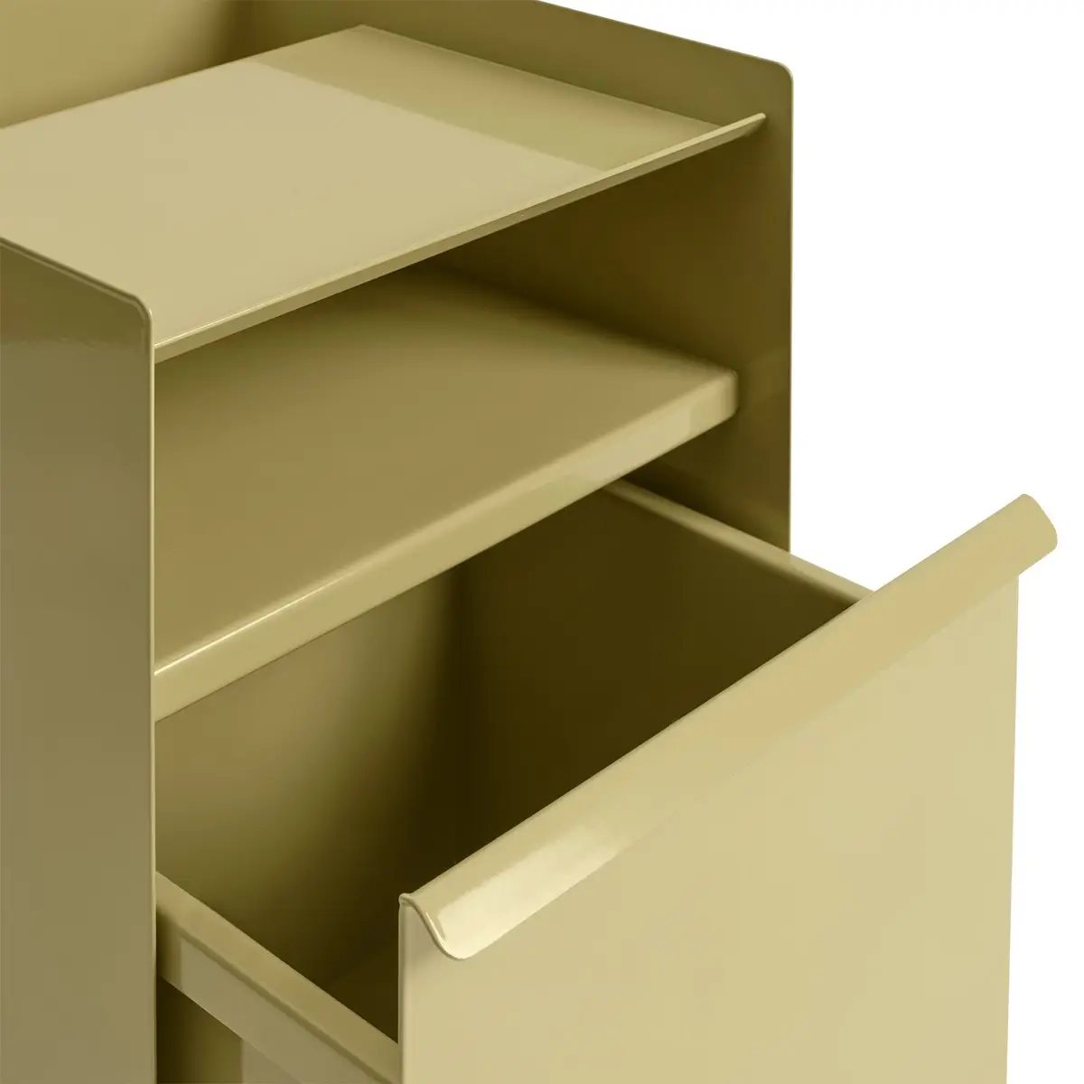 Folded Trolley høyde 61,5 cm (utslått) – mørk beige-grønn