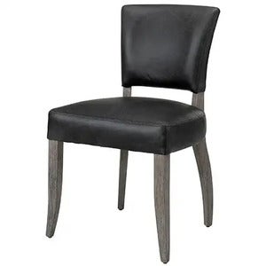Spisestol Maggie Black Leather