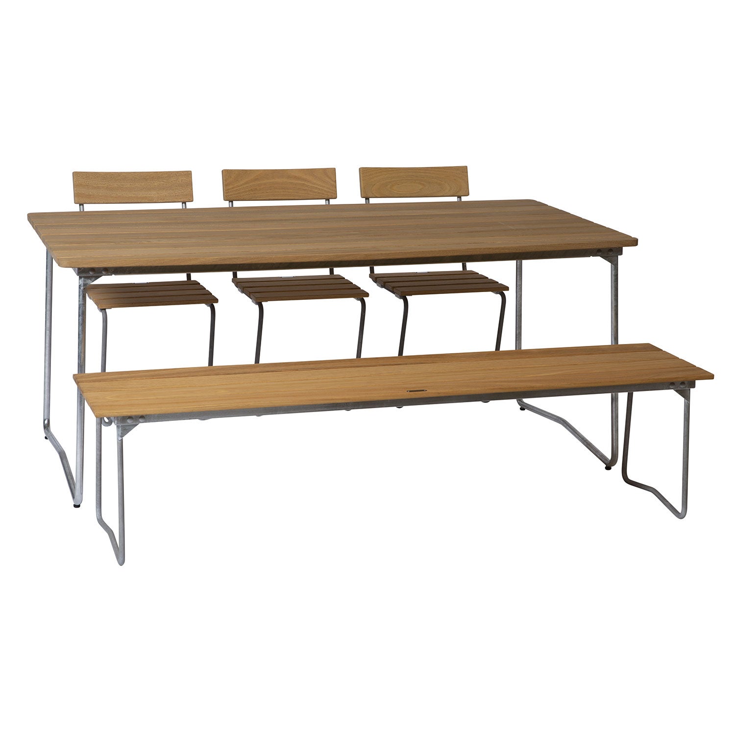 Benk 9 oljet eik Grythyttan Stålmöbler