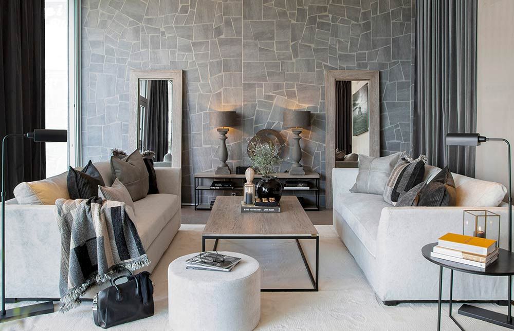 Stafford 3-seter sofa Tobago White Artwood