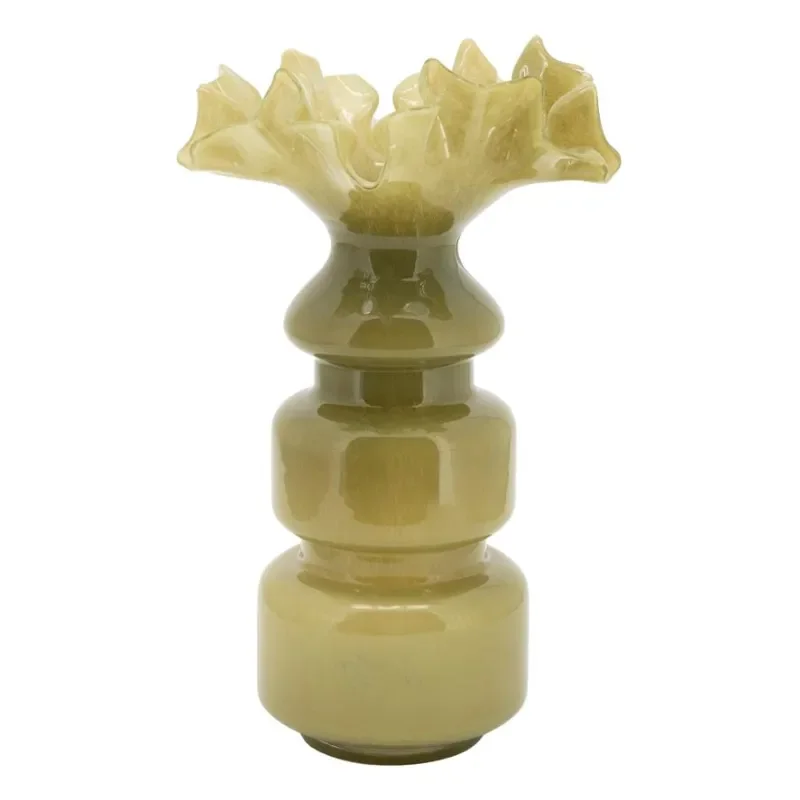 Baia 3 Vase 22,5x22,5x39 cm Glass Grønn