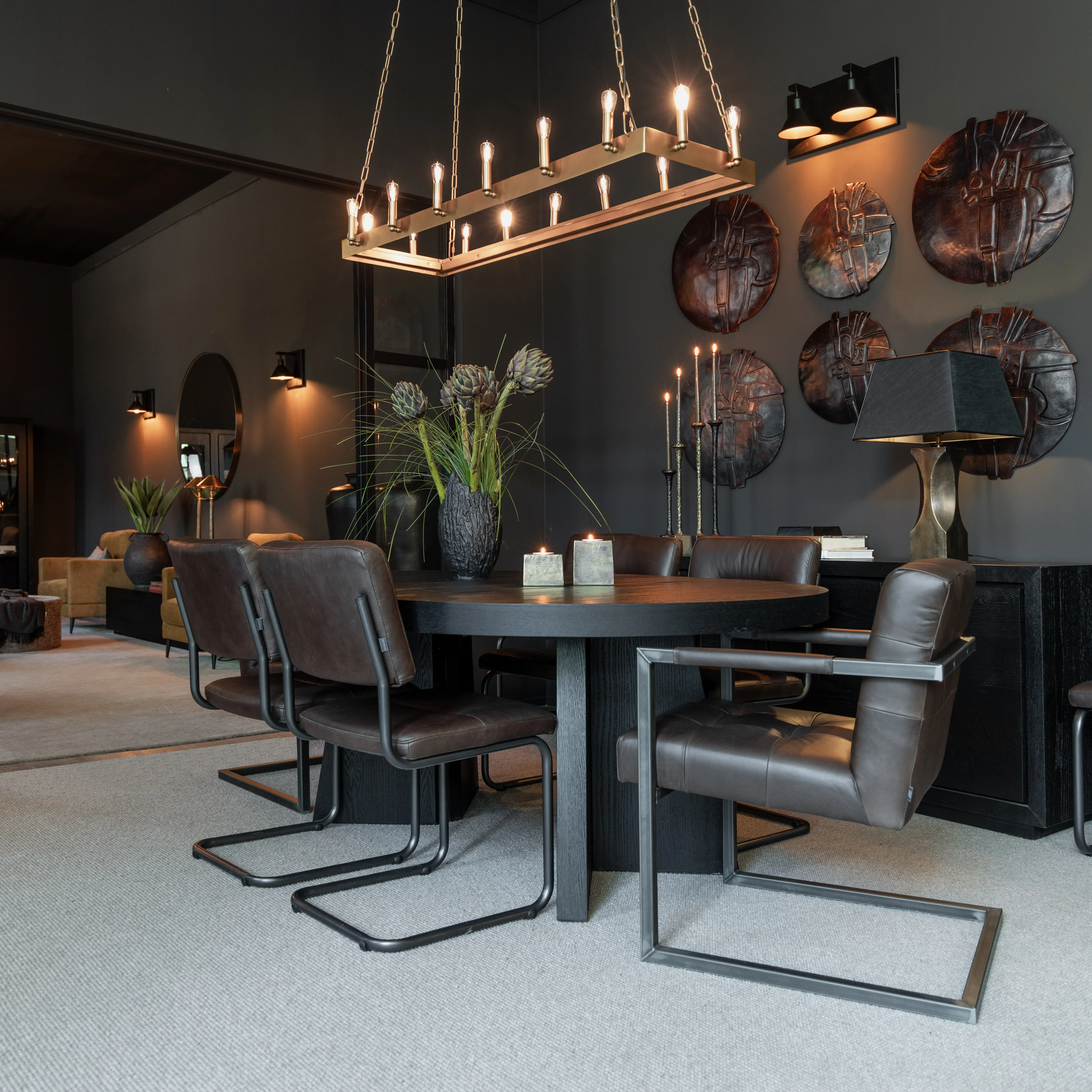 Taklampe Crown 148x48 Cm old brass