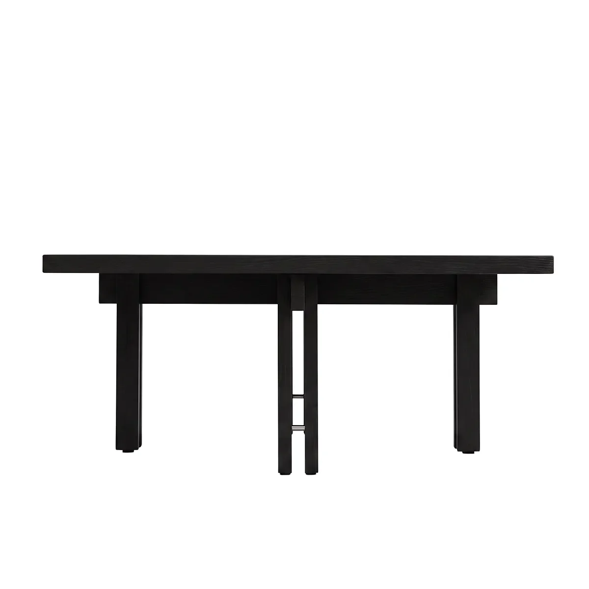 Sofabord i eik 80x80 Plinth Coffee Black Oak
