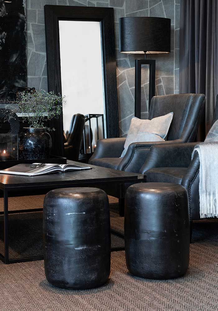 Lorenzo sidebord 32 cm svart Artwood