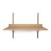 Sector Veggmontert skrivebord - Oak/Brass