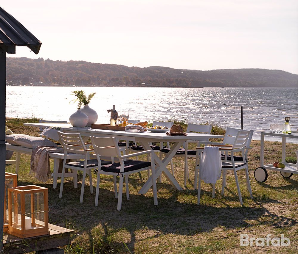 Hillmond Bord 100 X 160–220 cm hvit Brafab