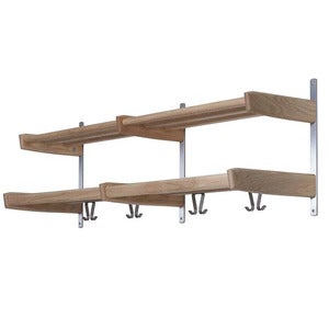 Meja Hattehylle 115 cm 2 hyller Hvitoljet eik