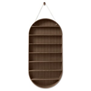 Oval Dorm Hylle - Smoked Oak