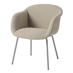 Fiber Soft Armchair Tube Base - Ecriture 240 Grey