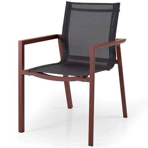 Delia Stablestol rød/textilene Brafab